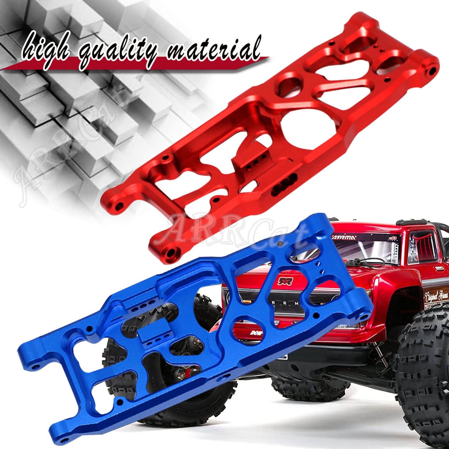 ARRCat Upgrades Part for 1/5 Arrma Outcast 8S BLX/KRATON 8S BLX,2PCS Aluminum Rear Lower Arms Upgrades Parts Hop-up for 1/5 Arrm