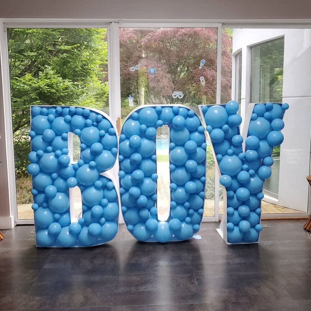 3Ft Large Marquee Letters Mosaic Balloon Frame Pre-Cut Foam Board Marquee Light Up Letter O For Birthday Party Decorations,Weddi
