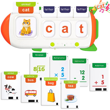 Talking Flash Cards For Toddlers, Cvc Word Games With 106 Sight Words, Math Flash Cards For Kids, Alphabet, Montessori Learning