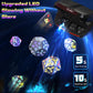 CooAoo Light Up DND Dice Set, Wireless Rechargeable Glowing Dice with Charging Box, 7 PCS Electronic Dice Set, LED RGB Polyhedra