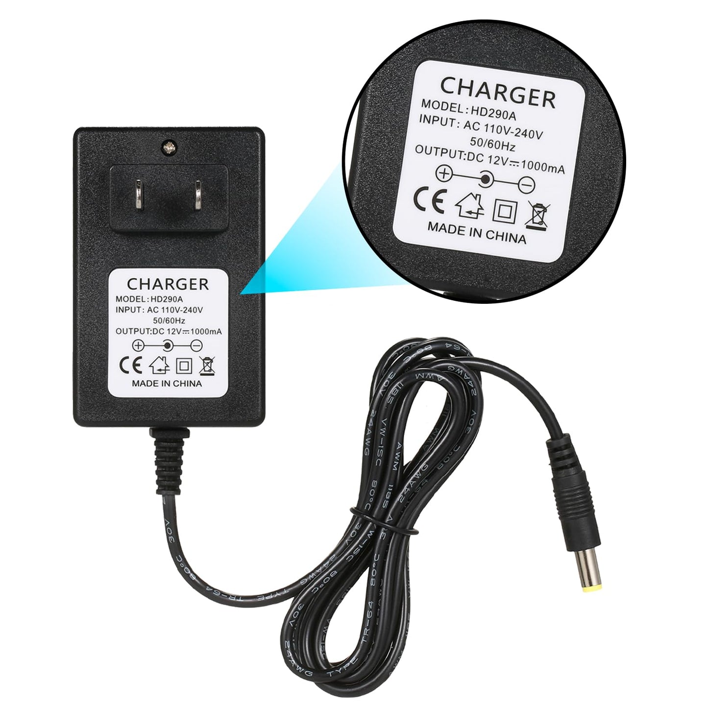 12V Charger for kidzone Bumper car,12v Battery Charger for Ride On Toys,cargador para carro el  ctrico de nio, Kids Bumper Car R