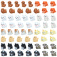 ONEST 60 Pieces Mini Dog Figurines Playset Hand Painted Tiny Dogs Realistic Detailed Plastic Puppy Figures Toys Small Dog Figuri