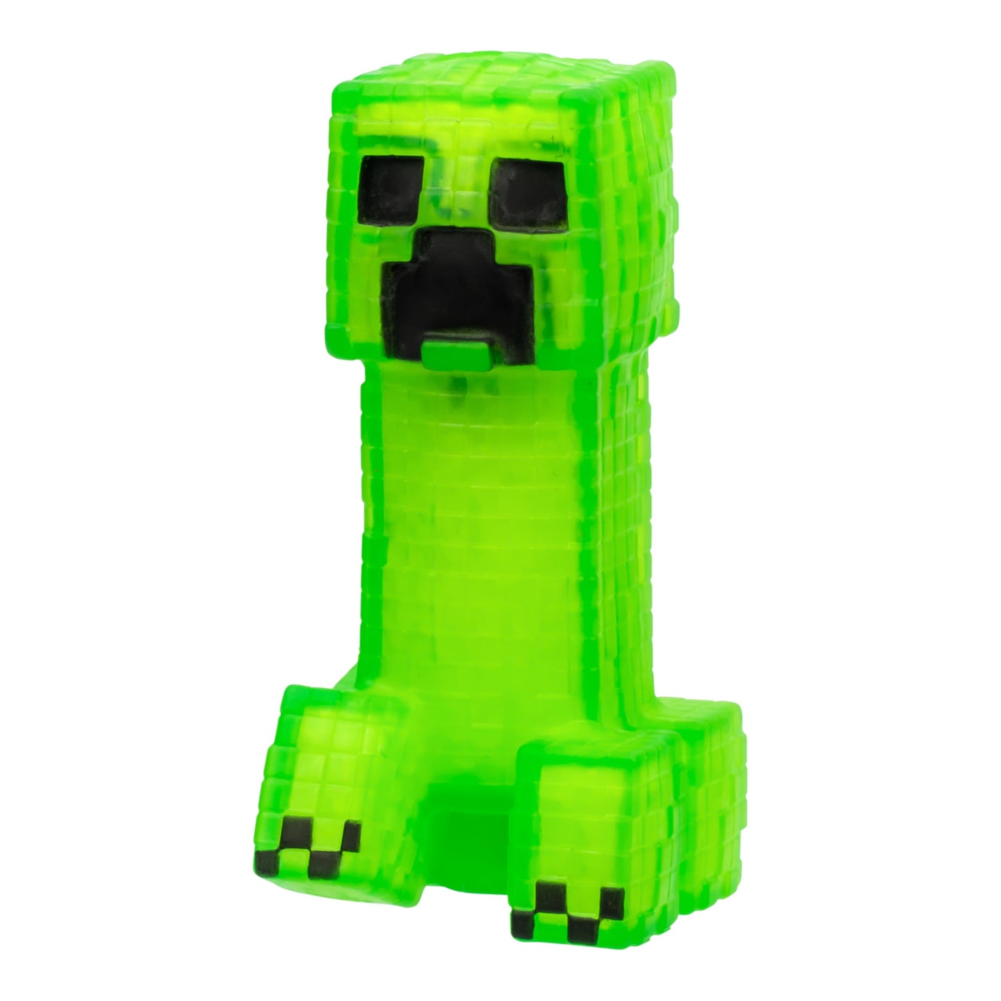Heroes of Goo Jit Zu Minecraft Stretchy Character, Creeper, 20x6x25 cm, TPR Material, Multicolor, Model 42959, Sensory Toy