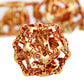 ARUOHHA Hollow DND Dice Set Golden Red 5-Headed Dragon D and D Dice with Gift Box, Dungeons and Dragons Role Playing Games 7PCS