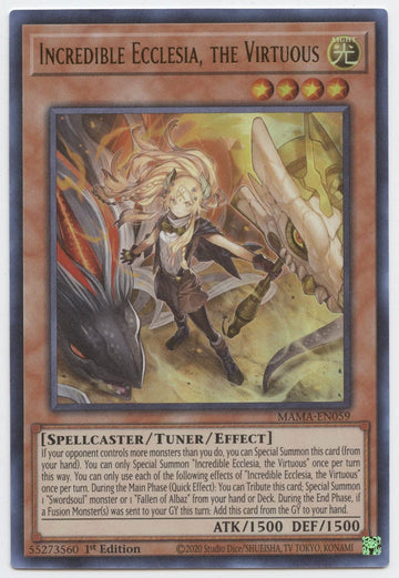 Incredible Ecclesia, The Virtuous - Mama-En059 - Ultra Rare - 1St Edition