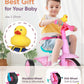 KRIDDO 2 in 1 Kids Tricycles Age 18 Month to 3 Years, EVA Wheels Upgraded, Gift, Trikes for Toddlers 2 to 3 Year Old with Push H