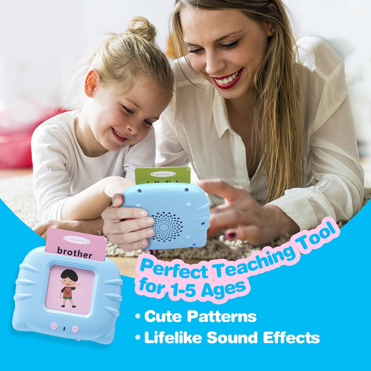 Timingsxd Toddler Toys For Ages 2-4,Pocket Speech For Toddlers,Autism Sensory Toys For Autistic Children,224 Sight Words Talking Flash Cards Gifts For 1 2 3 4 5 Year Old