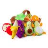 Play Food for Toddler 1-3 Year Old, Fruit Basket Plush Toy Sets, Montessori Pretend Food Kitchen Sensory Toys for Kids 18 Months