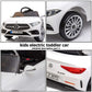 FXIONA Kids Electric Cars for Toddler Ride On with Parent Remote Control Vehicles for Girl and Boy Ride in 12V Battery Power 4 Wheels Mercedes Benz Big Toys Baby Toddler Car Music Light 3 Speed(White)