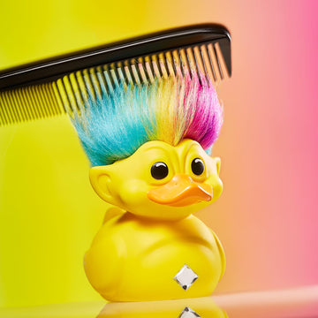 Tubbz Boxed Edition Rainbow Troll Collectible Vinyl Rubber Duck Figure - Official Trolls Merchandise - Fantasy Nostalgia Movies,