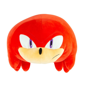 Club Mocchi-Mocchi Knuckles Plush - 15" Red Squishy Collectible Sonic Toy - Soft Polyester Stuffed Animal