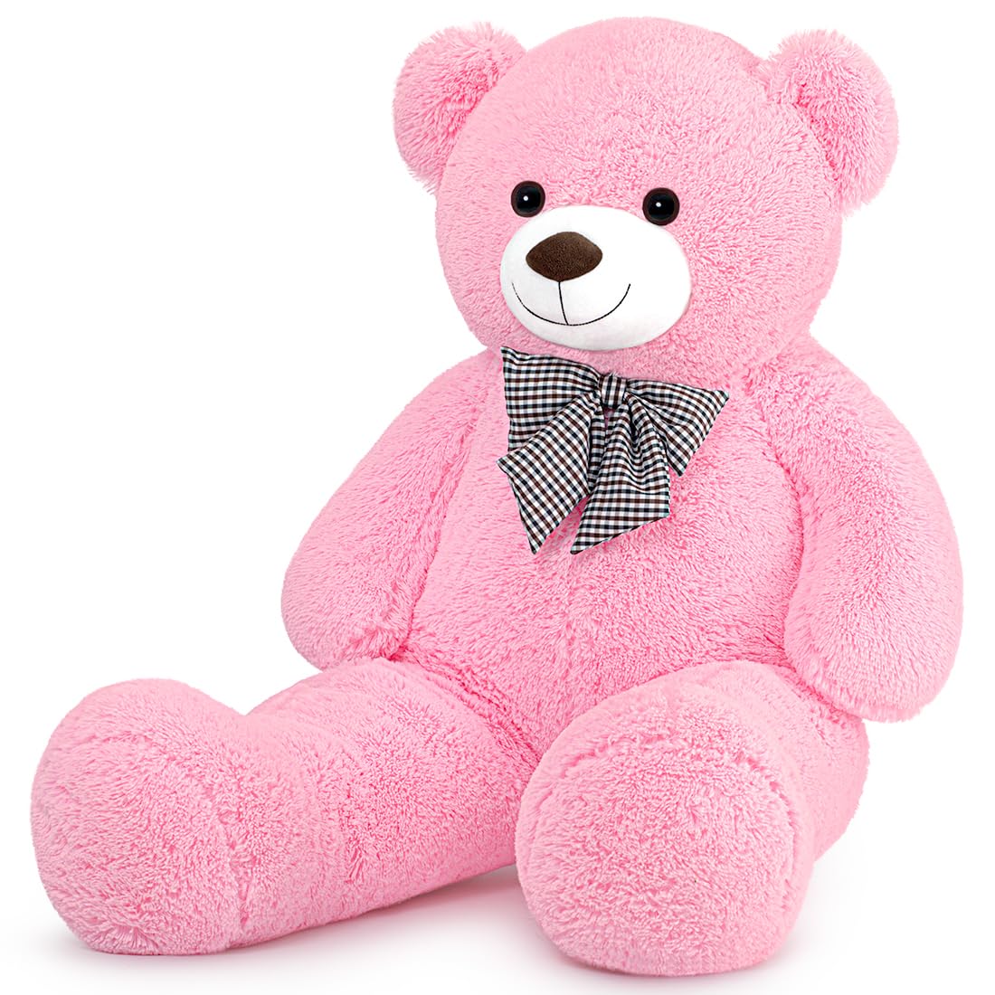 Sausudols XXL Giant Teddy Bear 47  Jumbo Plush Stuffed Animal  Soft Hugging Toy Gift for Kids  Valentine's Day  Christmas Pink