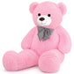 Sausudols XXXL Giant Teddy Bear 55  Jumbo Plush Stuffed Animal  Soft Hugging Toy Gift for Kids  Valentine's Day  Christmas Pink
