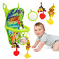 Okooko Car Seat Toy Rear Facing Car Seat Toy Baby Travel Toy Kick And Play With Baby Mirror Plush Toys Thickened Pad Adjustable Sensory Toy For Newborn Baby Infant
