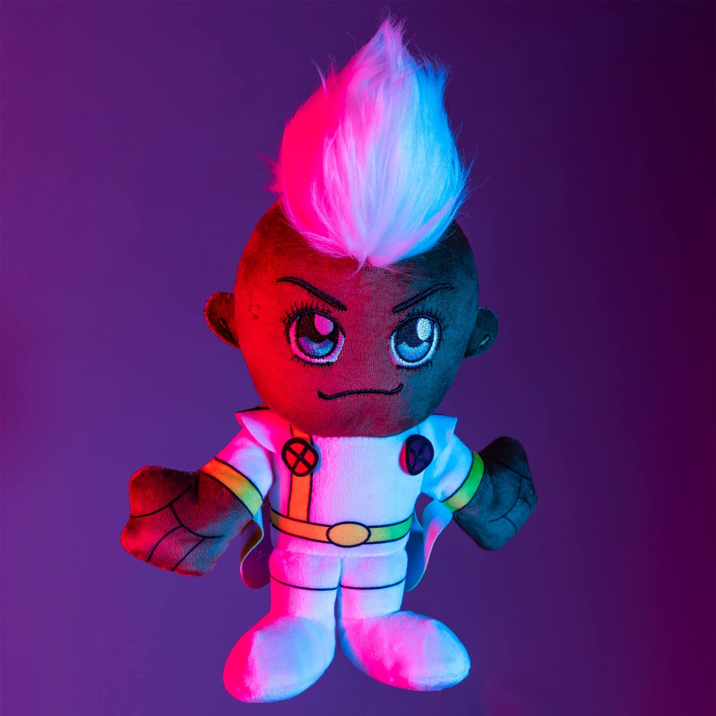 Bleacher Creatures Marvel Storm 8" Plush Toy - Soft Chibi Design, Crystal Velboa Polyester, K8-MVX-STO