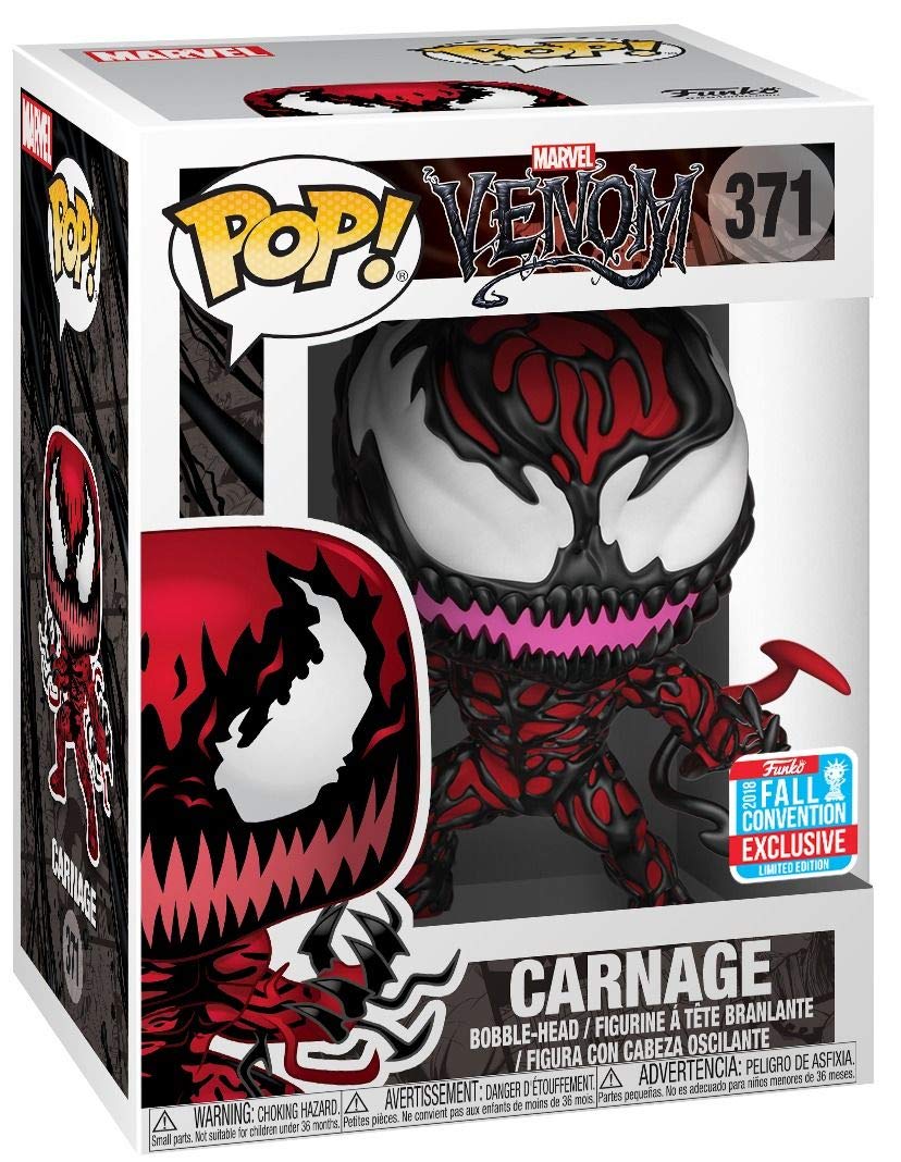 Nycc 2018 - Funk Pop! Marvel: Venom - Carnage [With Tendrils] #371 - Shared Exclusive!