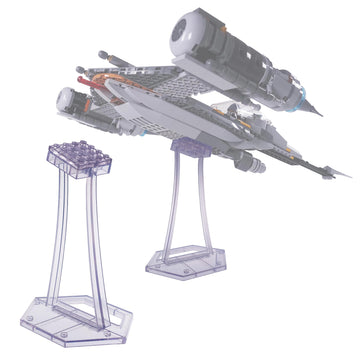 Display Stand For Lego 75292 75315 75300 Tie Fighter, 75325 Mandalorian N-1 Starfighter Kit, For Plane Building Brick Toys Etc.