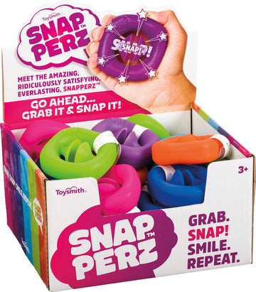 Toysmith Snapperz Fidget Toy  Grab  Snap  Sensory  Squeeze  Party Pop Popper Noise Maker Stress Relief