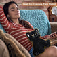Suzzipals Microwavable Grumpy Black Cat Stuffed Animals Lavender Scent, Heated Stuffed Animals Heating Pads For Cramps & Pain, B