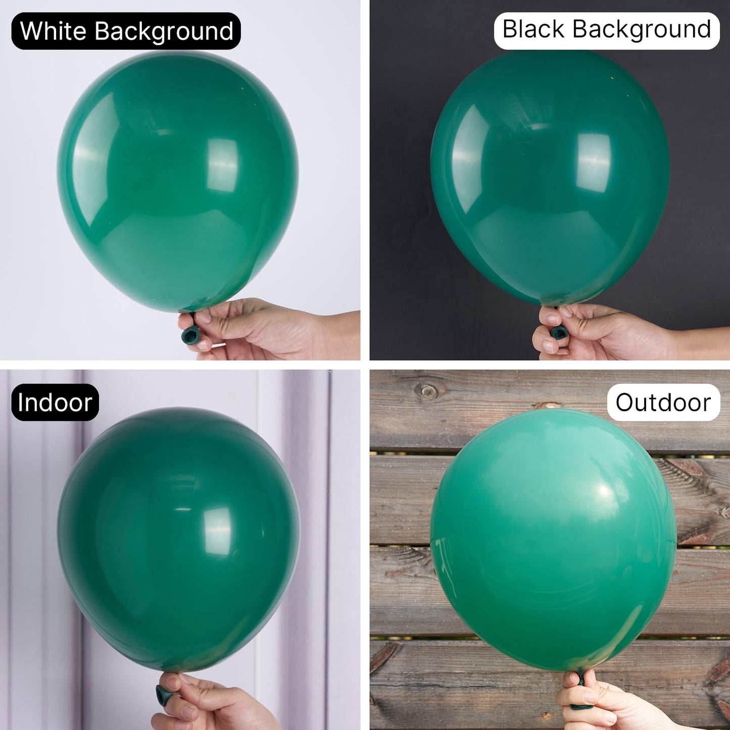 Partywoo Forest Green Balloons, 142 Pcs Boho Green Balloons Different Sizes Pack Of 18 Inch 12 Inch 10 Inch 5 Inch Dark Green Balloons For Balloon Garland Balloon Arch As Party Decorations, Green-F14