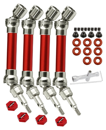 Rcarmumb CVD Drive Shaft Axles Upgrades for 1/10 Granite Senton 3s Blx&Mega550,Vortek 3s Blx,Big Rock v2,4Pcs Front Rear Harden 