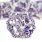 Aruohha Hollow Dnd Dice Set Silver Purple 5-Headed Dragons D And D Dice With Gift Box, Role Playing Games Rpg 7Pcs Dungeons Meta