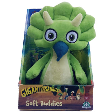 Gigantosaurus: 10'' Dinosaur Soft Plush - Tiny - Green & Blue Huggable Dino, Soft Texture Stuffed Toy, TV Series Character, Todd