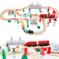 Wdmiya Wooden Train Set For Toddlers, 72 Pcs Wooden Train Track For Kids, Train Toy With Bridge And Tracks (Fits Thomas & Brio), Christmas Birthday Trains Gift For 2 3 4 5 6 7 8 Years Old