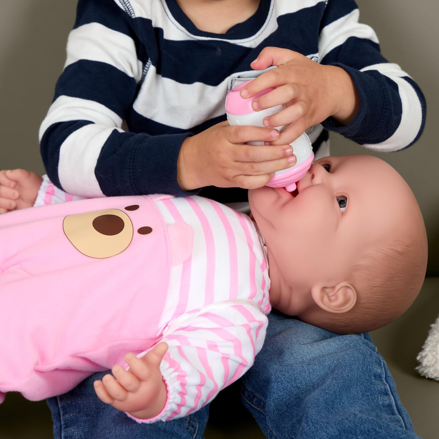 JC Toys Lots to Cuddle Babies 20-Inch Pink Soft Body Baby Doll and Accessories Designed by Berenguer, Pink - caucasian