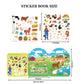 Reusable Sticker Books For Kids 2-4, Stickers For Toddlers 2-4 Years, 53Pcs Farm Reusable Stickers For Boys Girls Church Airplane Car Travel Activities