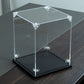 Gemutlich Acrylic Display Case For Lego Helmet - Interior 7*7*9 Inches, 3Mm Thick, Solid Wooden Base. Fit For 75328 75277 75327