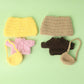 17cm Clothes Set(NO Doll)  Cute Hat & Unique Sweater Dress-up Set  Handmade Clothing Designed for 17cm Doll.(Sweater(Brown))