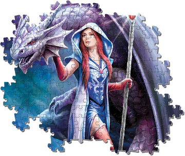 Clementoni - 39525 - Anne Stokes Puzzle - Dragon Mage - 1000 Pieces - Made In Italy - Jigsaw Puzzles For Adult
