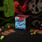 Ai protective covering MTG Commander 100+ Card Custom Art Deck Box With Storage (Red/Blue)