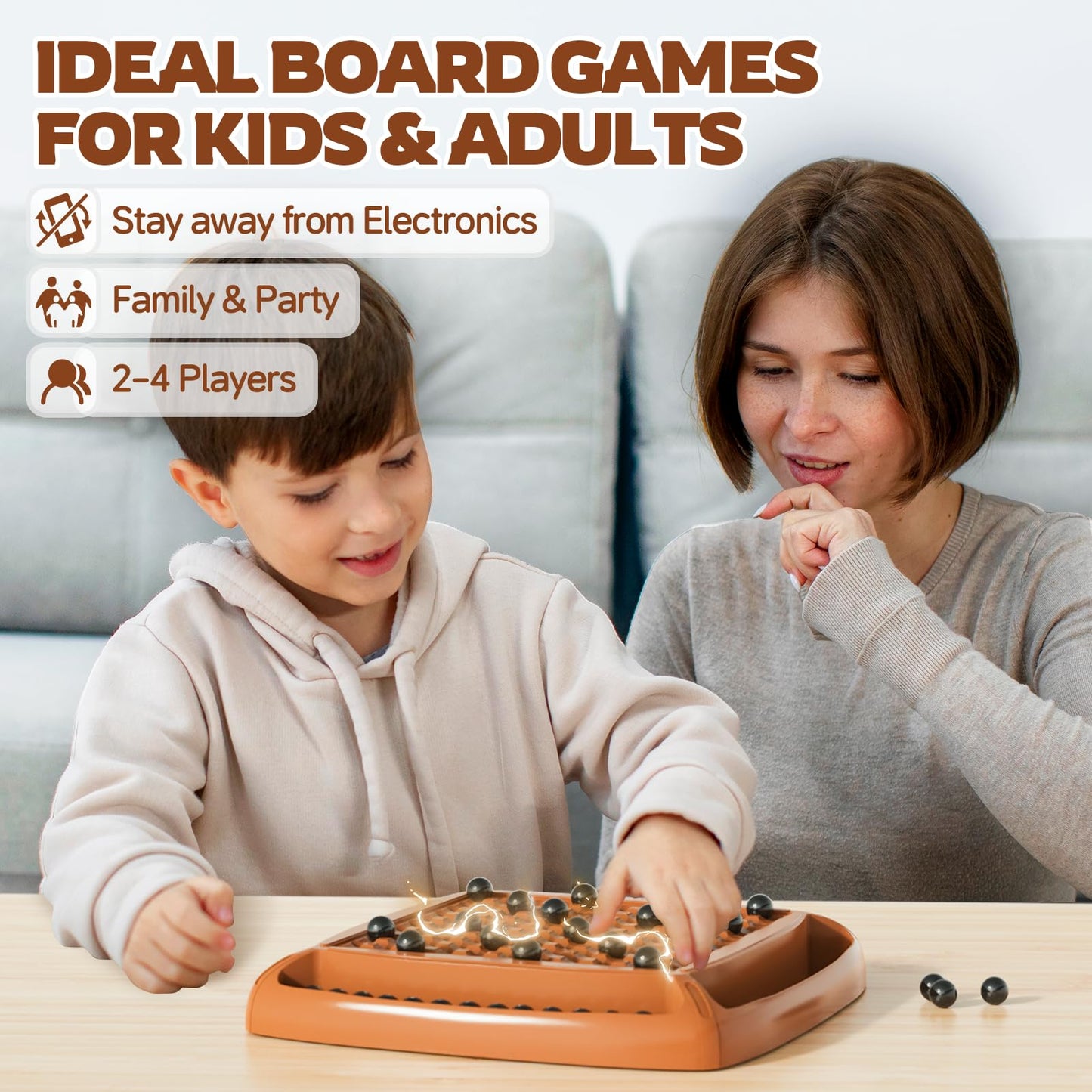 Magnetic Game Chess, Magnet Game Board Games For Kids 6-8-12, Magnet Chess Game For Adults, Family Game For Kids And Adults, Mag