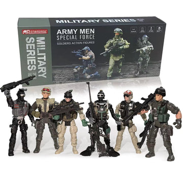 MQSTARSRISE Army Men Action Figures  Army Soldiers Toys for Boy Army Playset Military Playset with  Accessories Army Toy Christmas Gfit for Toddler 3+