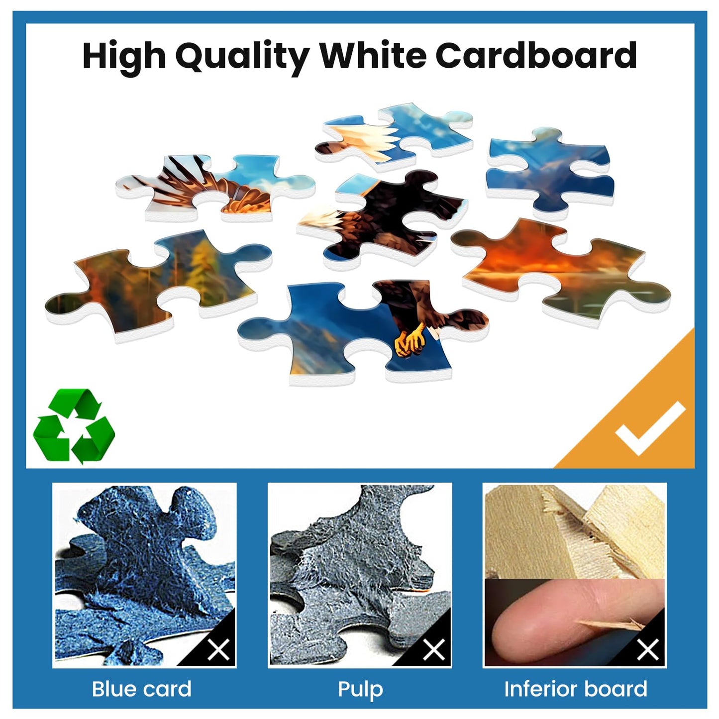 500 Piece Puzzle for mature-themeds  Jigsaw Puzzles Eagle Puzzles Games 500 Pieces and Up for mature-themed Children Elderly Great Gift Family Games 20.5X15