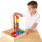 Melissa & Doug Bead Sequencing Set - 46 Wooden Beads & 5 Double-Sided Pattern Boards - Color Recognition & Shape Sorting Toy for Kids 4+
