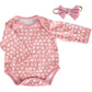 Aori Reborn Baby Dolls Clothes 20 inch Floral Printed Outfit Set for 17-20 Inch Reborn Doll Newborn Girl