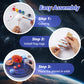 Ohanniewa Solar System Project Kit for Kids, Mixed Sized Foam Balls,Painting Tools and Disc Planetary Orbits,DIY Planets Model f