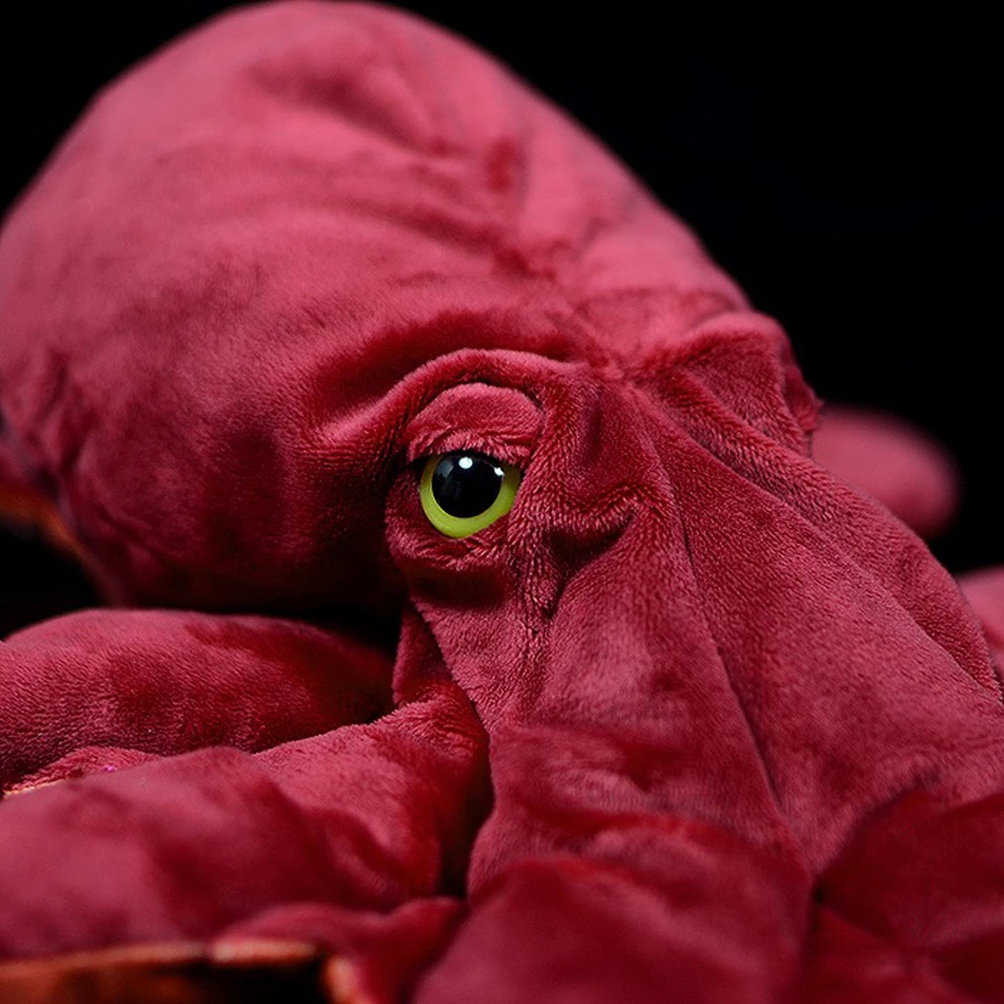 Zhongxin Made Simulation Octopus Plush Toy -Red Soft Real Life Octopus Stuffed Animal Toys, Lifelike Deep Sea Creeping Animal Octopuses Plush Toys For Children Boys Girls (18 Inch)