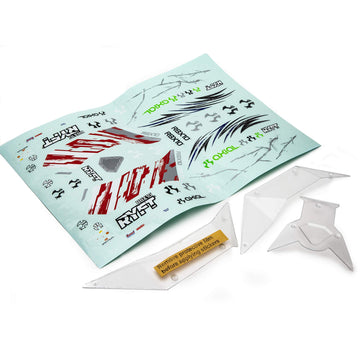 Axial Body Panel Set (Clear) RBX10, AXI230032 Small