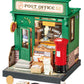 Rolife Diy Mini Building House Miniature Kit-Century Post Office, Miniature Lifestyle Mini Bookshelf Decoration, Diy Hobbies/Gif