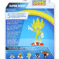 Sonic The Hedgehog 2.5 Inch Super Sonic Action Figure - Yellow Plastic Collectible Toy, Model 403804