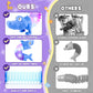 Delighkidz Animals Easter Fidget Toys For Toddlers: 6 Pack Led Animal Pop Tubes For Kids 2 3 4 5 6 7 Year Old Girls Boys Birthday Gifts Autism Sensory Toy For Kid Age 3-5 Tube Light Up Party Favors