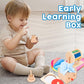 Adena Montessori Play Kit For 5-6 Months Baby,8 In 1 Learning Educational Toys For Toddler,Include Rainbow Spining Drum,Mirror Puzzle,Baby Tissue Box And More,Christmas Birthday Gift For Boys Girl