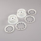 Losi Wheel & Beadlock Set White 2 5ive-T 2.0 LOS45026 RC Tire