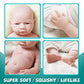 Aisite Full Silicone Baby Boy - 18 Inch Platinum Silicone Realistic Reborn Baby Dolls With Eyes Opened, Christmas And Birthday Gifts For 3+