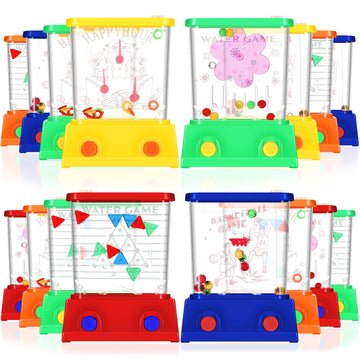 16Pcs Handheld Water Game Arcade Water Ring Toss Water Tables for Beach Toy Party Favor Fun Game Entertainment, Without Water (O