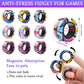 Cevioce 9Pcs Magnetic Rings Fidget Toy Set, Adhd Anxiety Magnetic Fidget Toys Adults Fidget Spinner Rings For Relief, Gifts For 8+ Year Old Teen Boy Girl C